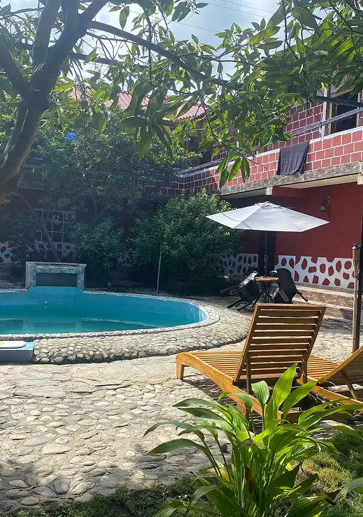 Sunbed Next To The Swimming Pool