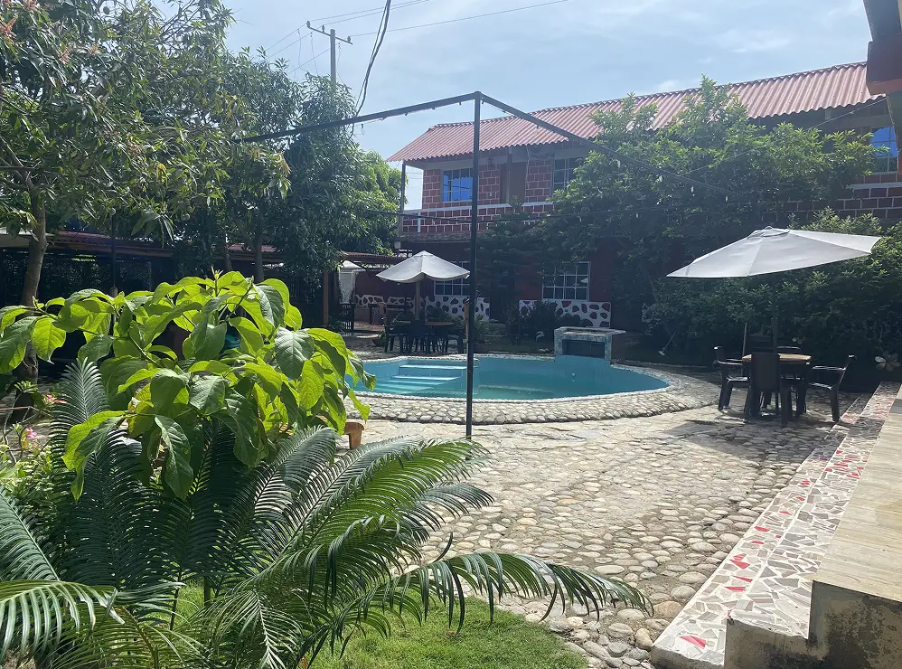 Swimming Pool View From The Garden