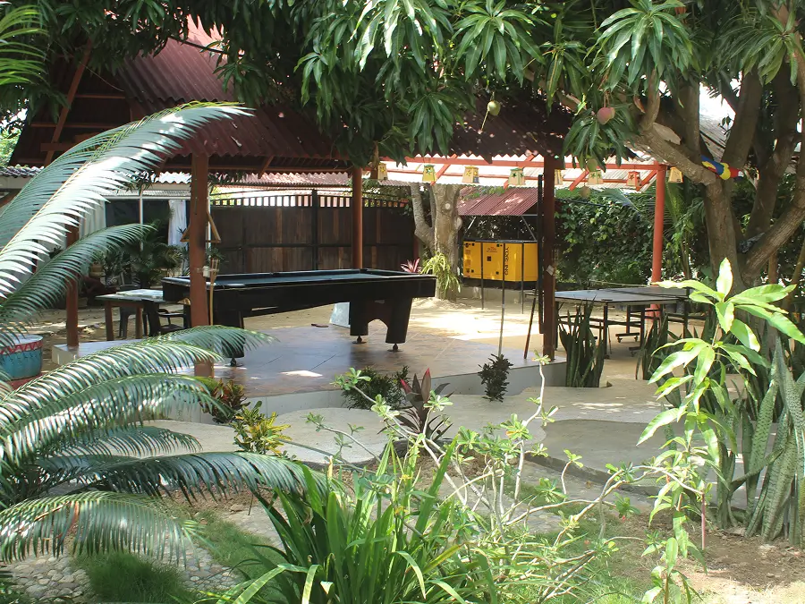 Pool Table View From The Hostel Garden