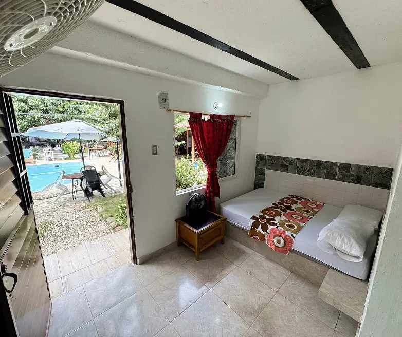 Private Room With Fan Inside Back View