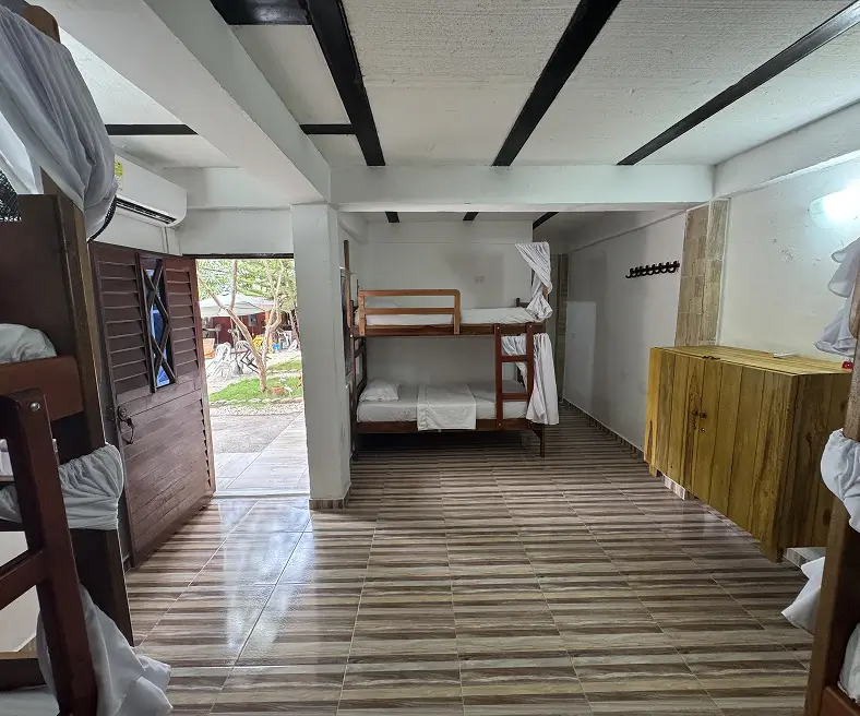 Mixed 6-Person Dorm With AC Inside Front View